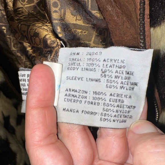 Marc Ecko Industrial faux fur and leather jacket. Size L. Mid length. - Picture 13 of 16